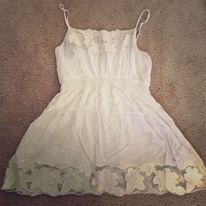 Sheer floral print top.