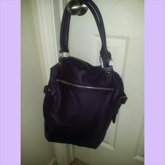 Purple handbag