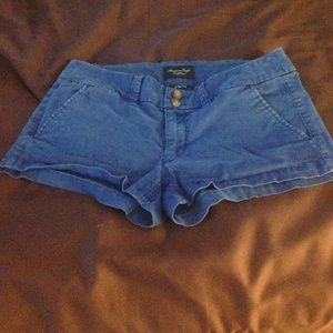 AE blue "shorty" shorts