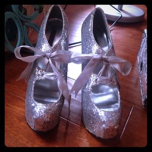 Viva Bordello Women's Sin City - Silver Glitter