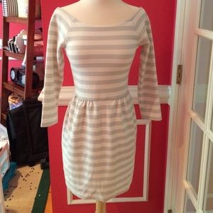 American Eagle Grey Striped Dress
