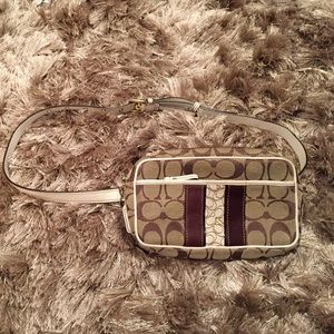 Coach ivory waist pouch/bag fanny pack