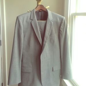 Men's Hugo Boss Grey suit.