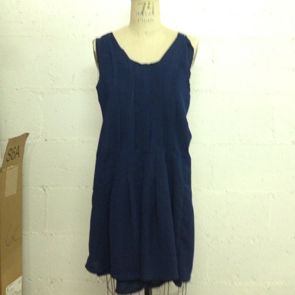 Navy Dress with built in shorts