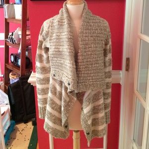 Element Beige Draped Sweater