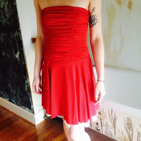 Red Polka Dot Dress - Picture 1 of 5