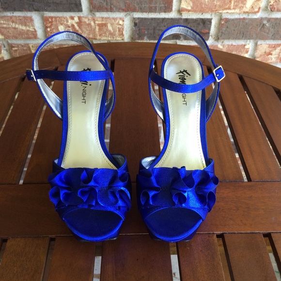 Bright blue heels