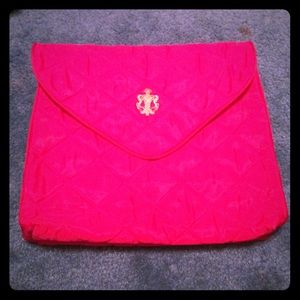 Large red envelope like makeup bag