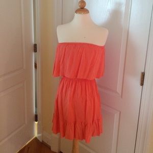 Target Peach Strapless Dress