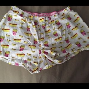 Hotdog pajama shorts