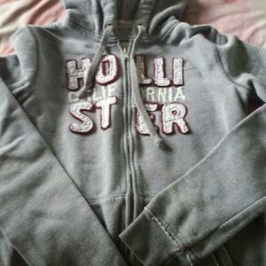 Zip up Hollister hoodie