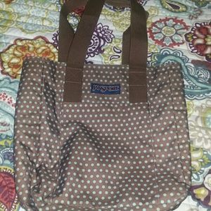 Jansport polka dot tote