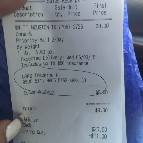 Tracking number - Picture 2 of 3