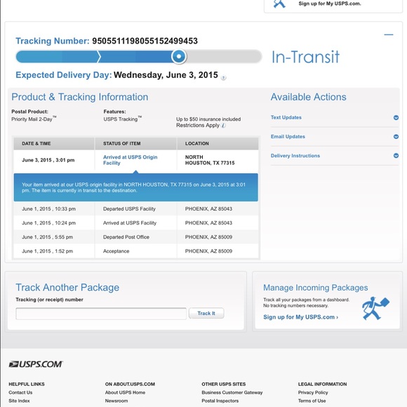 Tracking number - Picture 3 of 3