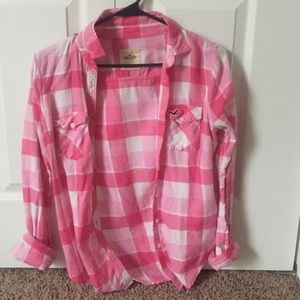 Hollister plaid top