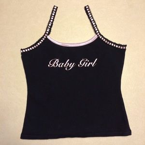 90s Baby Girl Tank - Semi Crop