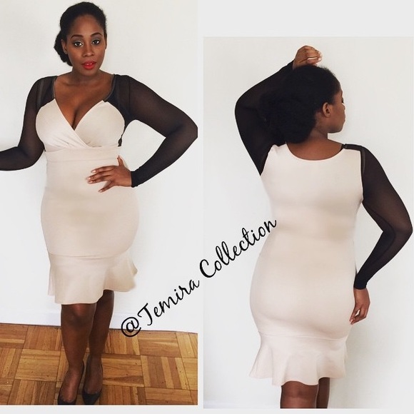 Temira Collection black & blush pink dress - Picture 1 of 1