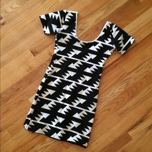 American Apparel Geometric Bodycon Dress
