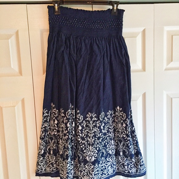 💌DONATED Gorgeous Navy Midi Skirt💌