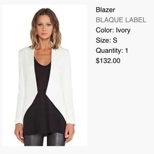 blaque label angled blazer