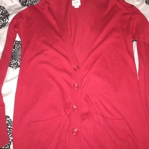 NEW red cardigan