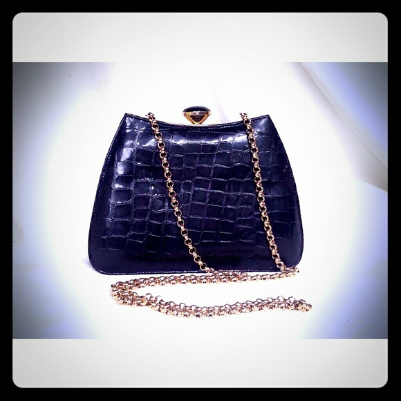 Vintage Handbags - RESERVED FOR ALAIA Vyg Black Convertible Clutch