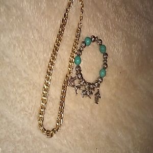 Necklace and charm bracelet