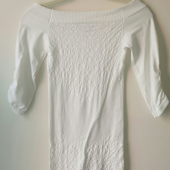 Long sleeve floral skintight top