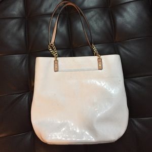 Michael Kors | Embossed white tote