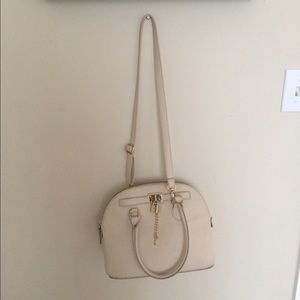 Cream color handbag