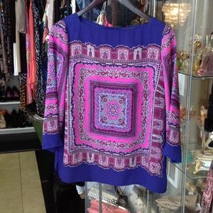 Adrianna papell purple top