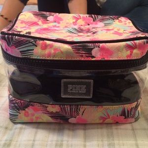 Victoria's Secret by pink makeup bag