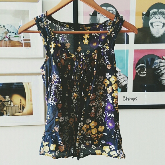 Floral Button-up Top