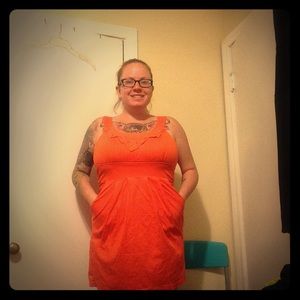 Orange party dress!