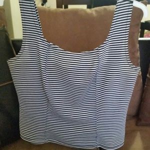 Black On White Crop Shirt