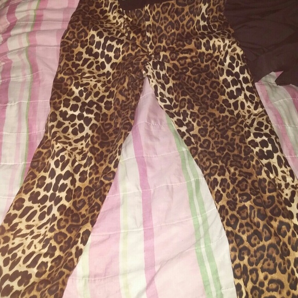 Leopard zara pants