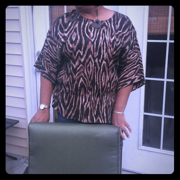 Animal print dress shirt