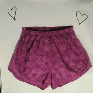 Purple Geometric Dri-fit Nike Shorts