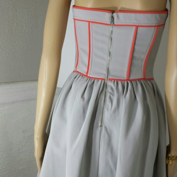 Corset light gray dress XS