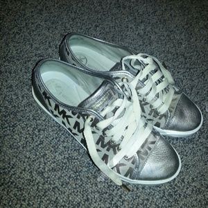 Gold Michael Kors shoes 8.5