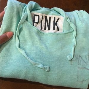 VS PINK lightweight tunic in mint green
