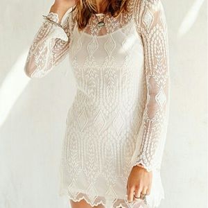 Ecote White Lace Dress