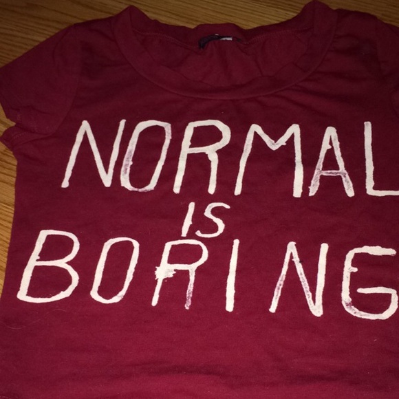 Maroon crop top