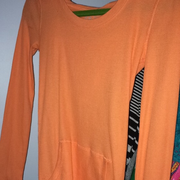Orange long-sleeve top