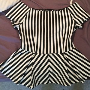 Never been worn peplum top