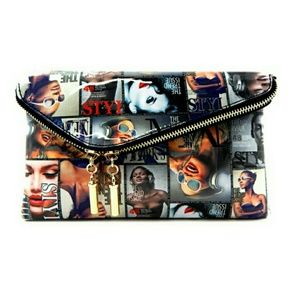 Fashion Magazine Print Clutch