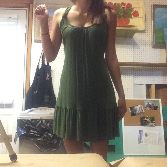 Ivory green dress🍃🌱