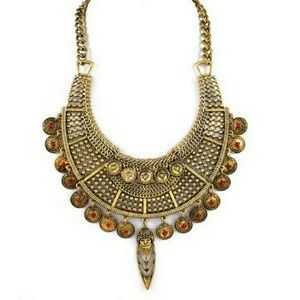 Bib Dangle Statement Necklace
