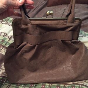 New tan Bueno clasp purse
