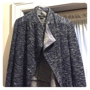 Vince textured terry drape neck jacket